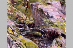 Etude de torrent. Aquarelle   15 x 10    2003