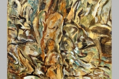Maternité  139 x 116  Acrylique sur papier marouflé   2015