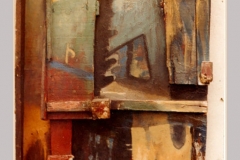 Fenêtre - Huile sur planche 80x60 - 1971