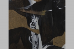 Faune musicien 75x40 (encre-collage) année 1990