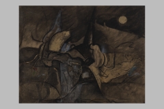 C79  Nocturne 50 x 80 encre -collage  1990